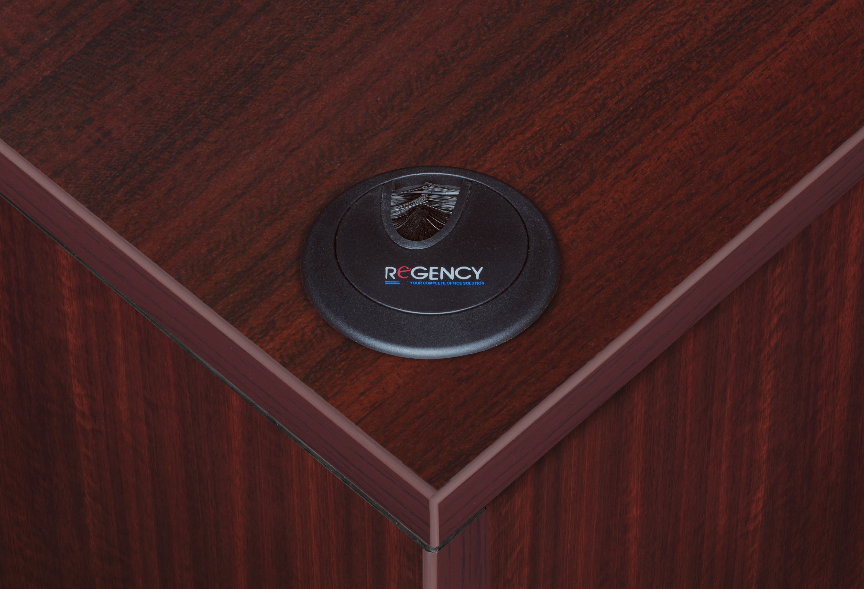 Legacy 66" Single Pedestal Desk- Mahogany