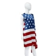 thumbnail image 2 of vlrwzc America Flag Clothinng Wearable American Flag Top USA Flag Outfits Patriotic Cape for 4th of July Independence Day, 2 of 7