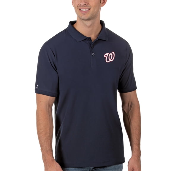 Men's Antigua Navy Washington Nationals Legacy Pique Polo