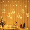 Christmas Night Lights Plug Into Wall Decorative Decor Toy For Kitchen Curtain Star And Moon