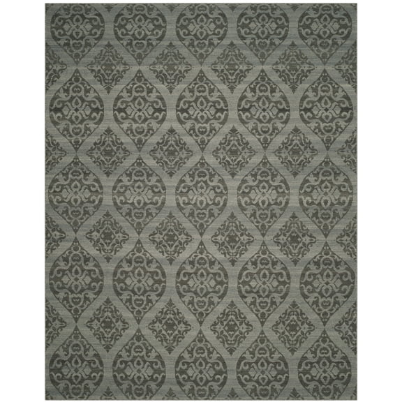 SAFAVIEH Kilim Josif Geometric Wool Area Rug, Grey/Dark Grey, 8' x 10'