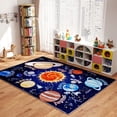 thumbnail image 6 of Janvonne Space Kids Area Rug,Low Pile Non-Slip Washable Carpet for Nursery Playroom Bedroom,5x7ft, 6 of 9