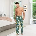 thumbnail image 6 of FORMRS Mens Pajama Pants with Pockets Sleepwear Lounge Bottoms Sizes S-2XL, Green Lemon Leaves, 6 of 7
