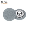 thumbnail image 4 of Uxcell 10pcs Fabric Cloth Covered Buttons 0.8" Round Plush Sweaters Button with Aluminum Shank Sewing Button, Grey, 4 of 7