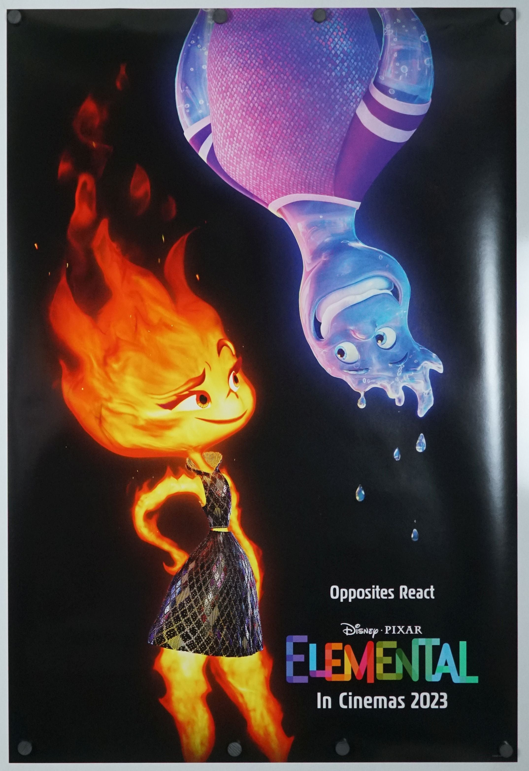 Elemental Original Theatrical Movie Poster 2 Sided 27x40