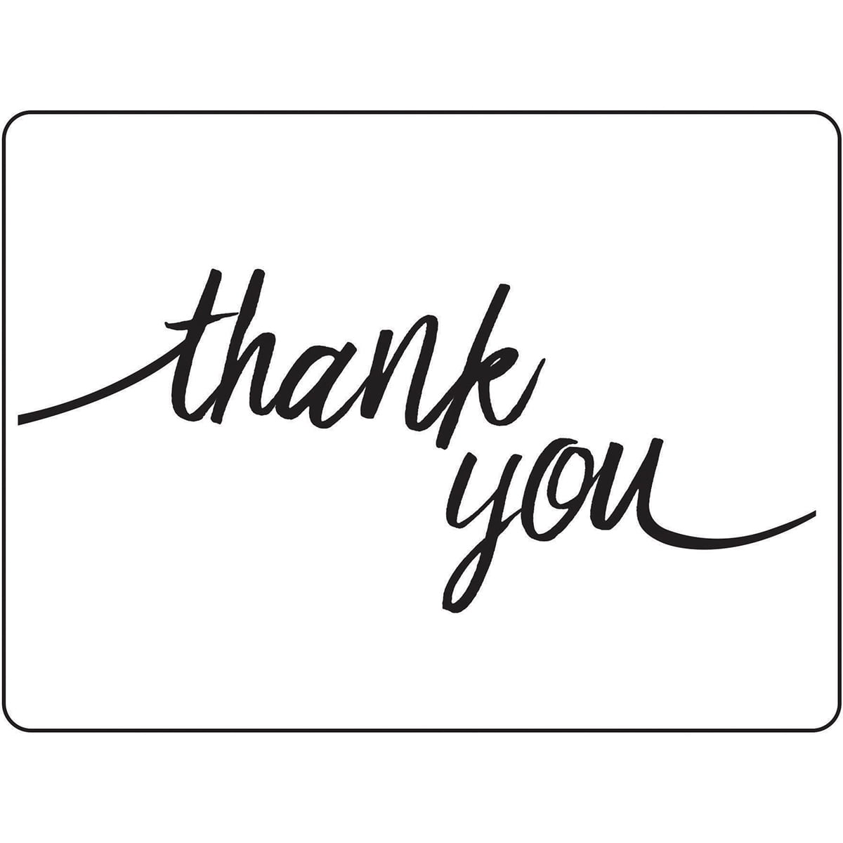 Embossing Folder 4.25"X5.75"Thank You