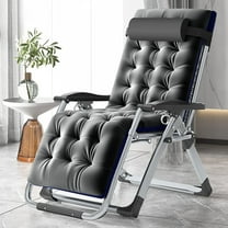 MOPHOTO Comfy Folding Chair for Living Room, Foldable Recliner Chair Lounge Chairs with Mattress for Indoor Outdoor, Leisure Chair Adjustable Reclining Chairs for Adults