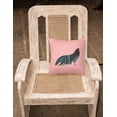 thumbnail image 2 of Carolines Treasures BB7833PW1818 Sumatra Chicken Pink Check Fabric Decorative Pillow, 18 x 18 in., 2 of 2