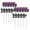 Purple, variant on 10 Pcs Halloween Eyeball Roses Bouquet - Black, Red, Orange, Purple Artificial Flowers with Stems, Spooky Gothic Fake Roses for Haunted House Decor, Halloween Party Centerpieces & Creepy Arrangements