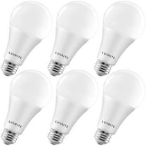 Luxrite A21 Dimmable LED Light Bulbs 22W 150 Watt Equivalent 2700K Warm White, 2550 Lumens, E26, 6-Pack