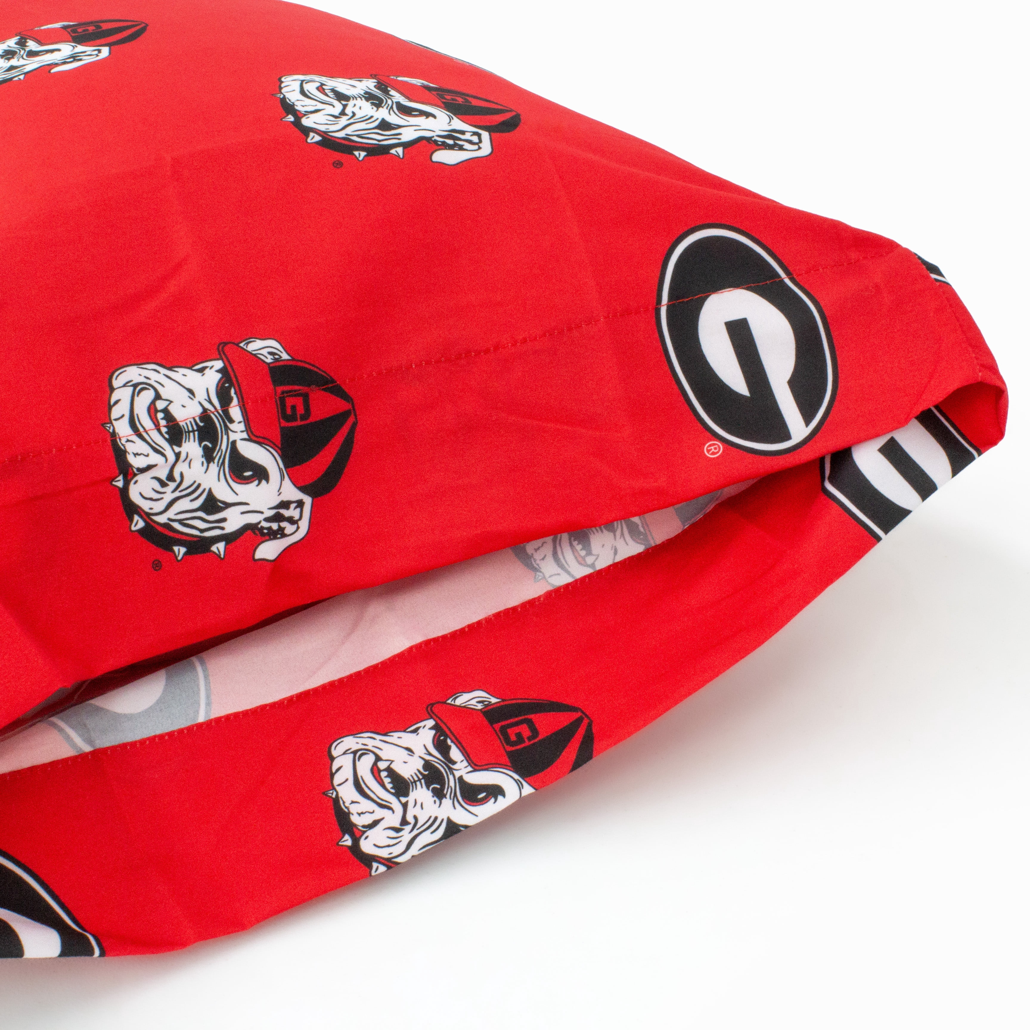 Georgia Bulldogs Pillowcase Pair, Standard, 20" x 30" (2 Standard Pillowcases)