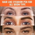 thumbnail image 3 of Lápiz para cejas iMethod, delineador de ojos 2 en 1, microblading, marrón oscuro, 3 of 7