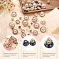 thumbnail image 4 of Uxcell 10pcs 16L Round Black Faux Pearl Buttons 10mm 3/8" Gold Metal Shank Sewing Buttons Replacement DIY Button for Sewing Clothing Bridal Wedding Dress DIY Crafts, 4 of 7