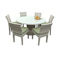 thumbnail image 1 of New Haven 60 Inch Outdoor Patio Dining Table With 6 Chairs, 1 of 5