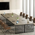 thumbnail image 3 of Tribesigns 6.56 ft Conference Table, Industrial Large Rectangle Meeting Seminar Table, Long Business Table for 6-8 People (Without Chair), 3 of 5