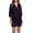 Deep Purple, variant on Ekouaer Women's Black Silky Robe 3/4 Sleeve Satin Kimono Robe Lightweight Lace Trim Short Bathrobes Sleepwear with Pockets Black