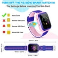 thumbnail image 2 of Newest Multi-function 4G Kids Smartwatch for Girls Boys, Waterproof  GPS SOS Smart Watch Phone for 3-14 Years (2-Style Watch Straps) Pink, 2 of 6