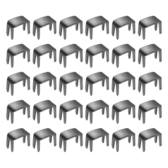 Uxcell 30 Pcs Zipper Stopper, #3 Top & Bottom Zipper Stops Repair Kit Metal Bottom Replacement Stops for Bags Jackets Coats Rescue Repair DIY Sewing Projects,(Gray Black)