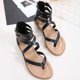 thumbnail image 4 of Sandalias planas romanas informales para mujer de verano Wmkox8yii  shjk1268, 4 of 9