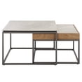 thumbnail image 5 of SEI Syd Modern Stone Nesting Coffee Table, Gray/Brown, 5 of 13