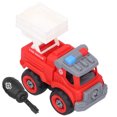 thumbnail image 1 of Building Car Toy, Plastic Bright Color Safe Building Engineering Car Toy, For Children Above 3 Years Old Playing Life Learning Skills Lift Truck Toy, 1 of 8