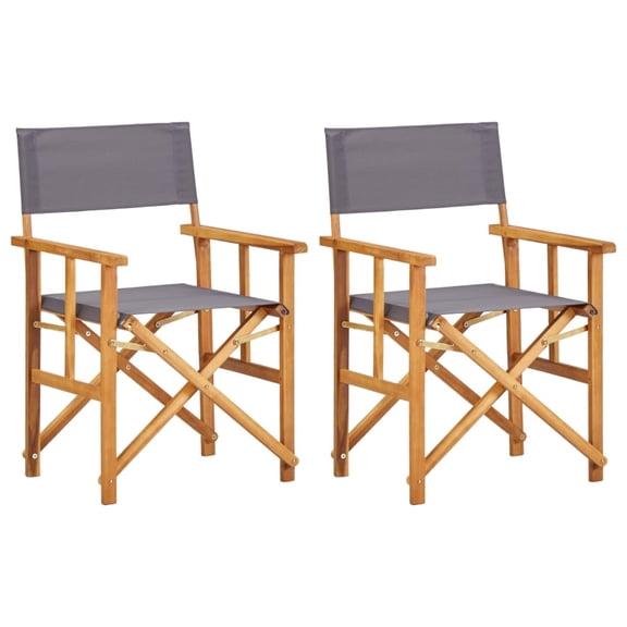Casafoyer Directors Chairs 2 pcs Solid Acacia Wood