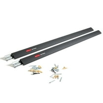 Rubbermaid FastTrack Garage Storage Wall Mounted Rail Kit, 2 Pack
