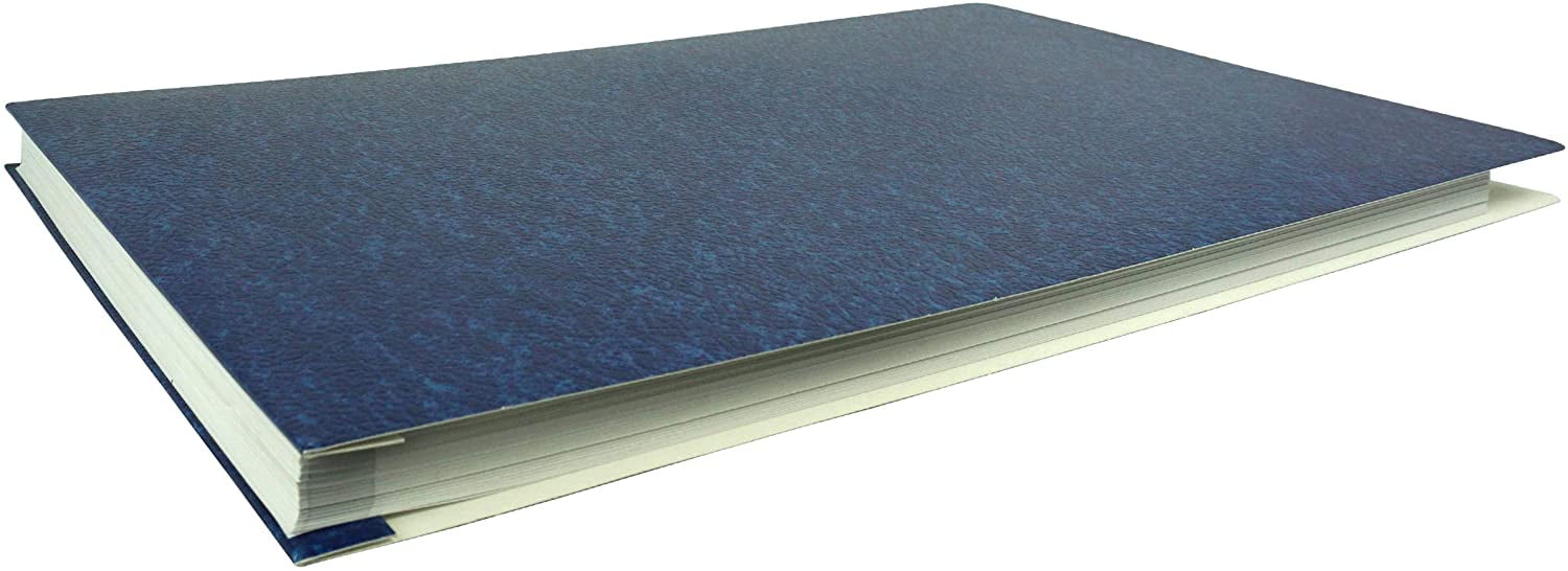 11x17 Report Cover Pressboard Binder Fiberboard Panels Includes Fold-Over Metal Fastener Midnight Blue Single Unit 