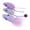 Purple, variant on 3 Pack Catnip Mouse Toy Set with Crinkle Noise Soft Teddy Velvet Fabric and Natural Catnip Filling for Indoor Cats Hunting Play and Stress Relief 1.96x1.57x1.37in 0.05lb