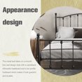 thumbnail image 5 of alazyhome Victorian Black Metal Platform Bed Frame, Twin, 5 of 7