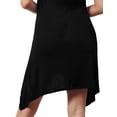 thumbnail image 5 of J. METHOD Women's Sleeveless Round Neck Flare Curved Hem Swing Tank Top Dress NEWDR61 Black M, 5 of 5