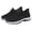 Black, variant on Mens Lightweight Slip-On Casual Shoes, Breathable Mesh Walking Shoes with Cushioned Insole, Flexible Non-Slip Outsole for Everyday Comfort, Perfect for Travel Commute and Daily Errands