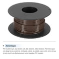 thumbnail image 3 of Uxcell 22AWG Stranded Wire Hookup 15M/49ft Brown Electrical Wire UL1007 Spool, 3 of 6