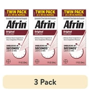 (3 pack) AFRIN ORIGINAL 12hr Nasal Spray 60ml (2x30ml)