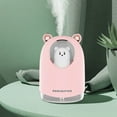 thumbnail image 5 of Cute Pet Humidifier, Mini USB Cool Mist Humidifier with 2 Modes (4h/8h), 7-Color Night Light, 20dB Quiet, Automatic Power-Off, One Button Control, Portable for Bedroom, Office, Car, Plants, 5 of 7