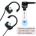 thumbnail image 3 of Mqimy Puntas De Repuesto Para Auriculares, Puntas De Silicona Para Auriculares, Se Adaptan A La Mayoría De Los Auriculares Internos (Agujero Interior De 3,8 Mm A 5,1 Mm), Puntas De Goma Para Auricular, 3 of 5