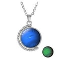 Chain Necklaces for Women Luminous Eight Doublesided Rotating
