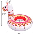 thumbnail image 4 of HTOOQ Llama Pool Float Party Inflatable Alpaca Pinata Ride On Beach Swimming Ring Fiesta Mexican Water Toys Supplies for Adults - -, 4 of 7