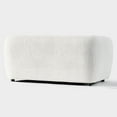 thumbnail image 5 of Furniture of America Nallia Tuxedo Style Upholstered Boucle Fabric White Loveseat, 5 of 12