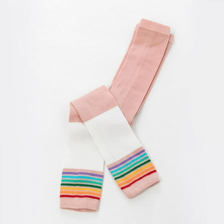 

Aosijia Girls Skinny Leggings Toddler Casual Tights Striped Trousers Elastic Waist Pants Pink XL