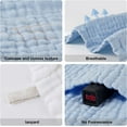 thumbnail image 4 of Viviland Baby Muslin Washcloths 12 Pack for Baby's Sensitive Skin, 6-Layer Cotton Bath Towel, Soft Newborn Baby Face Wipes, Great Shower Gift, 12 x 12 inches (pure blue), 4 of 7