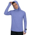 thumbnail image 6 of Maqroz Mens Sun Protection Hoodie UPF 50+ UV Fishing Shirt Long Sleeve Pullover with Face Mask Balaclava Style Lightweight Quick Dry Performance Hiking Jersey, 6 of 8