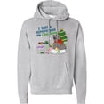 thumbnail image 2 of Inktastic I Want a Hippopotamus for Christmas Adult Hoodie Sweatshirt, 2 of 4