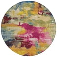 thumbnail image 2 of Addison Rugs Chantille Indoor/Outdoor Transitional Modern Garnet Machine Washable Round Rug, 8' x 8', 2 of 7