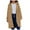 Khaki, variant on MuZeFu Long Cardigans for Women Trendy Women's Fall And Winter Straight Cardigan Button Pocket Coat