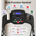thumbnail image 3 of Aukfa Folding Treadmill for Home, Electric Running Walking Treadmill with Incline, 265 lbs Capacity, 7.5 MPH, Black, 3 of 8