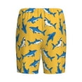 thumbnail image 7 of Daiia Shark Print Mens Woven Stretch Pajama Short,Short Pajama Pants-3X-Large, 7 of 7