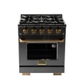 thumbnail image 2 of 30 in. 5.2 cu. ft. Dual Fuel Range Natural Gas in Titanium Stainless Steel, 2 of 13