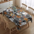 thumbnail image 2 of Halloween Cute Ghosts with Boo Rectangle Tablecloth 60"x84",Waterproof Polyester Rectangle Table Cloth, Wipeable Spillproof Polyester Tablecloth for Dining, Camping, Indoor and Outdoor, 2 of 5