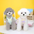 thumbnail image 2 of CSChome Robe pour Animaux Ourlet Superposé Confortable à Carreaux Doux Lavable Accessoire Photo Polyester Fournitures Ourlet Superposé, 2 of 7